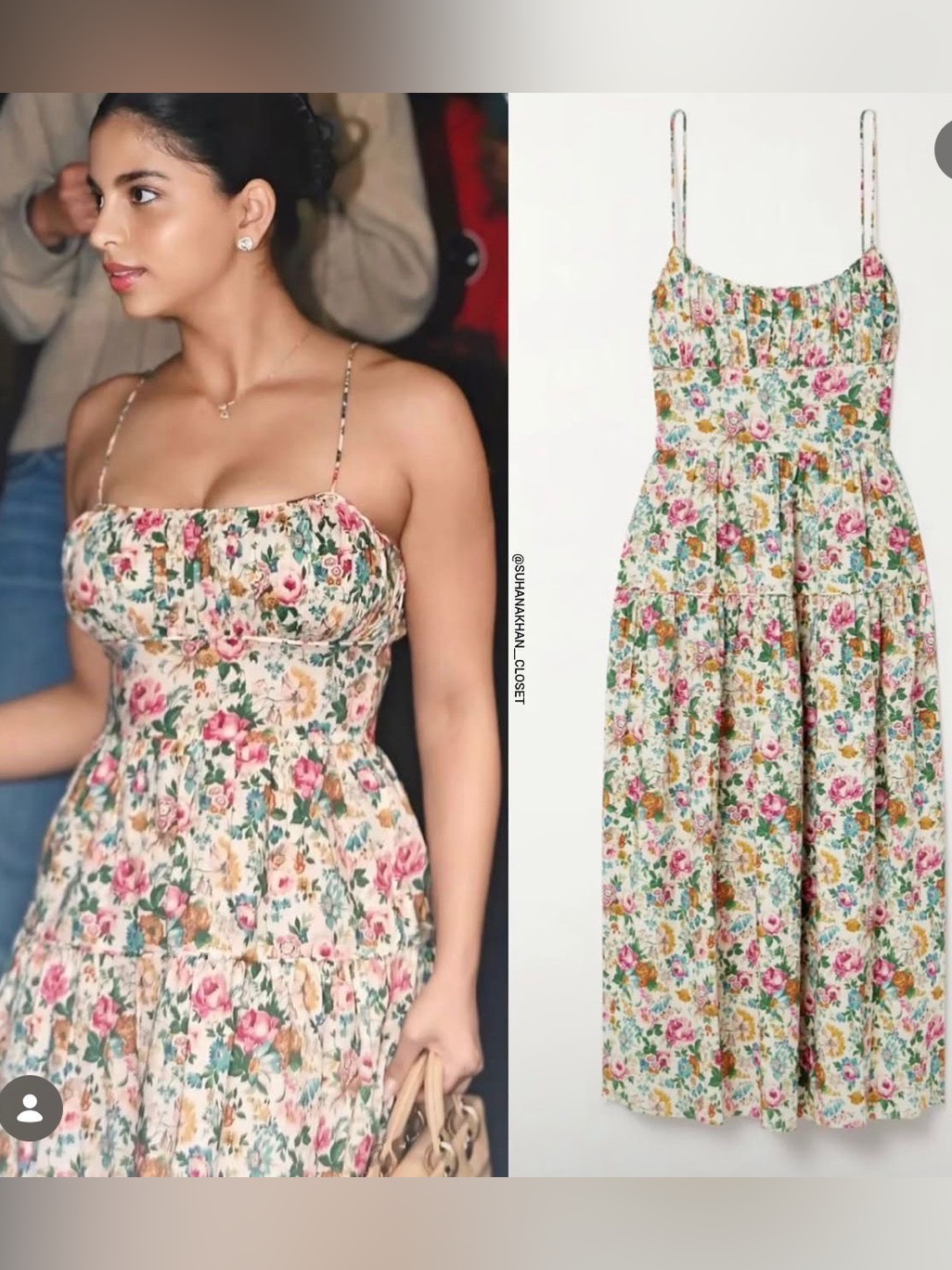 Rare! Doen Benoit Tiered Liberty Floral Cotton Poplin Midi Dress - Size Xxs